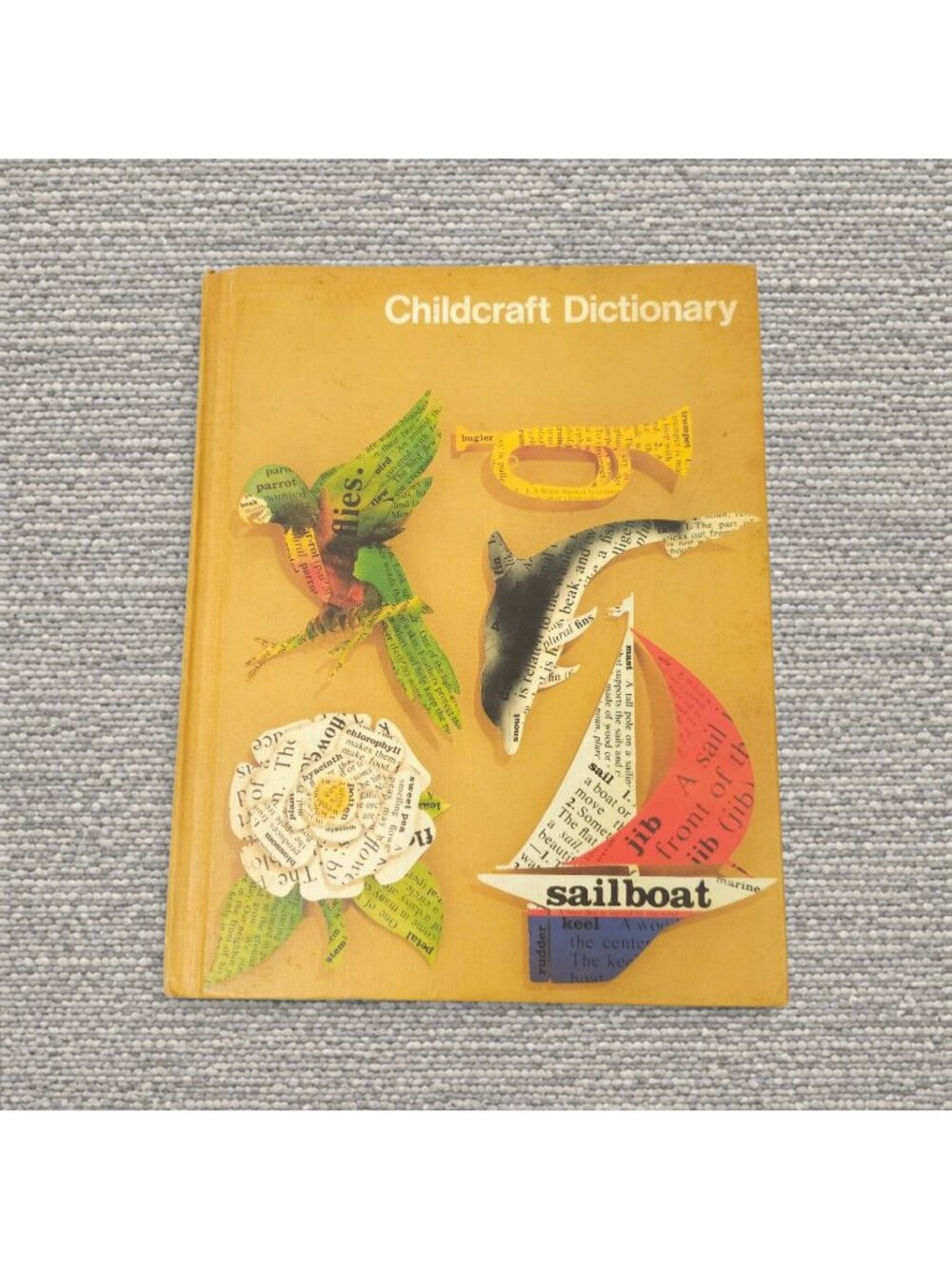 Childcraft Dictionary Hardcover Illustrated Book Cottagecore Homeschool 1979 Ed